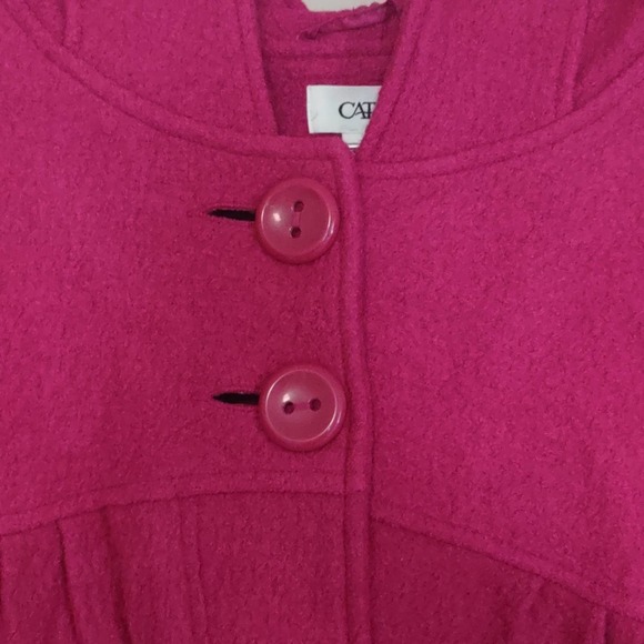 Cato Wool Blend Hooded 2 Button Peacoat Berry Pink XL - Picture 2 of 9